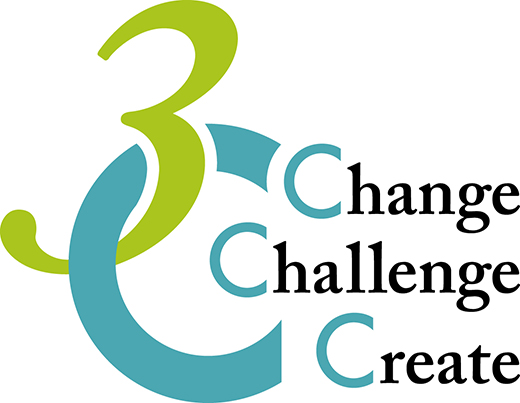 「Change（変革）、Challenge（挑戦）、Create（創造）」＝「３Ｃマーク」